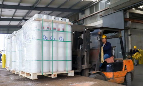 上虞生產(chǎn)的1000個醫(yī)用氧氣瓶急發(fā)非洲